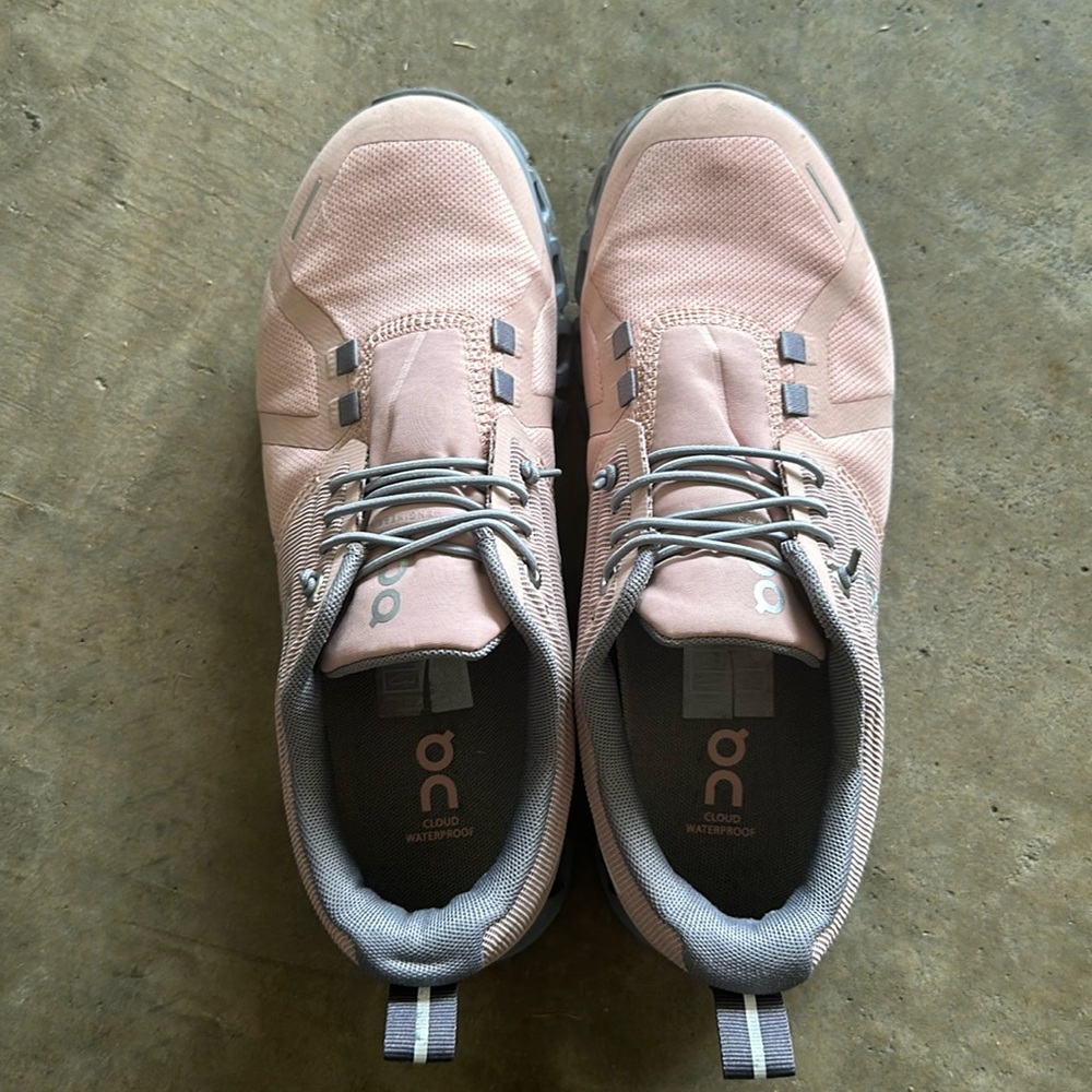 On cloud shoes